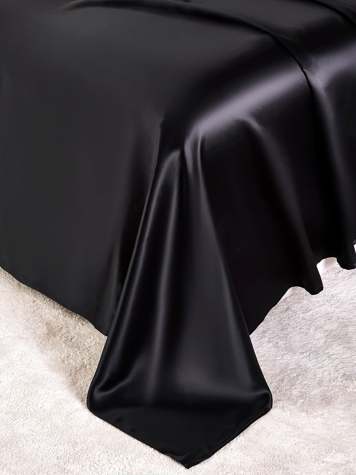 [Black] SilkSilky-CA 22Momme Pure Silk Bedding Set 007