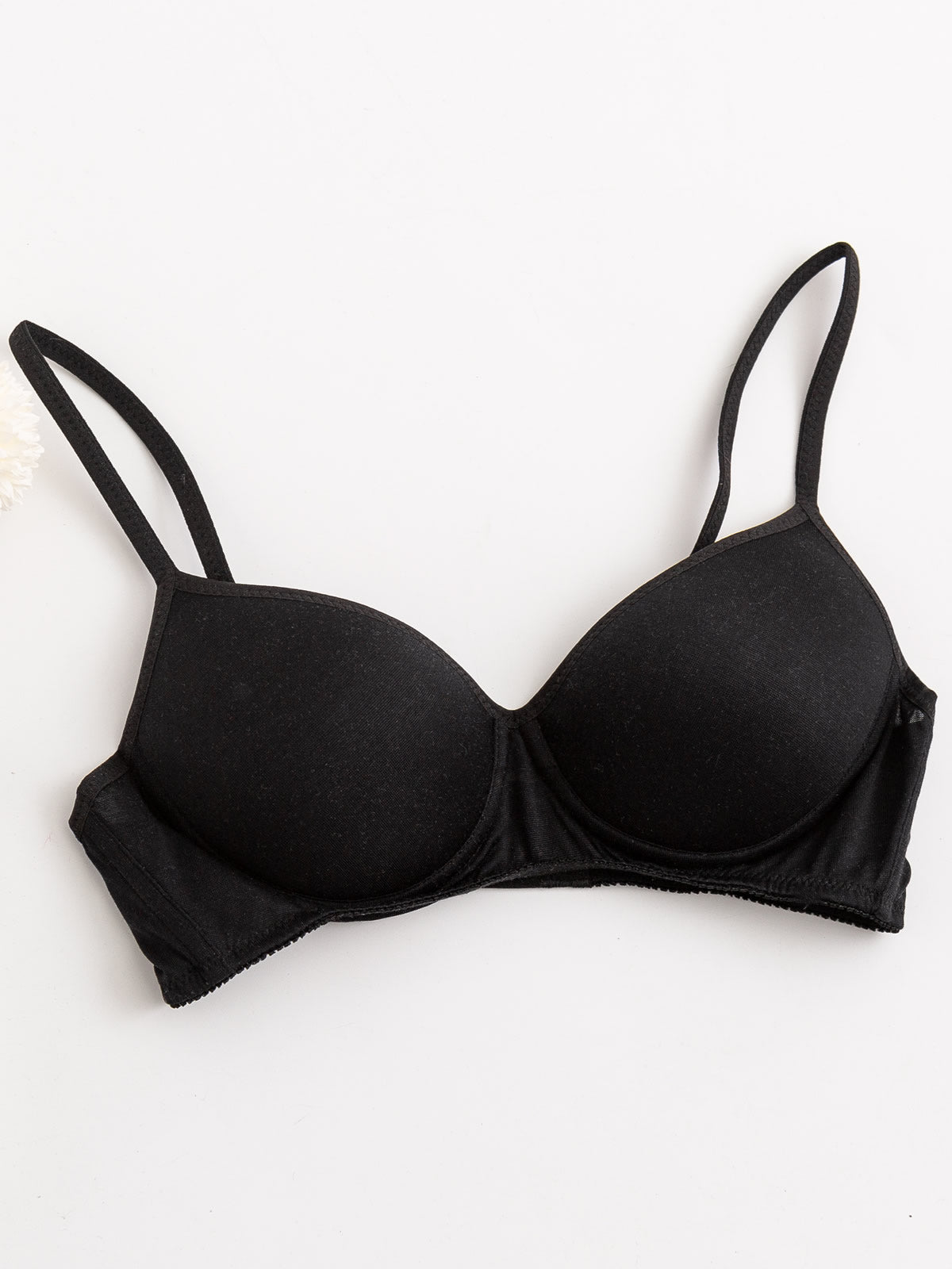 [Black] SilkSilky-CA Silk Knitted Bra 006