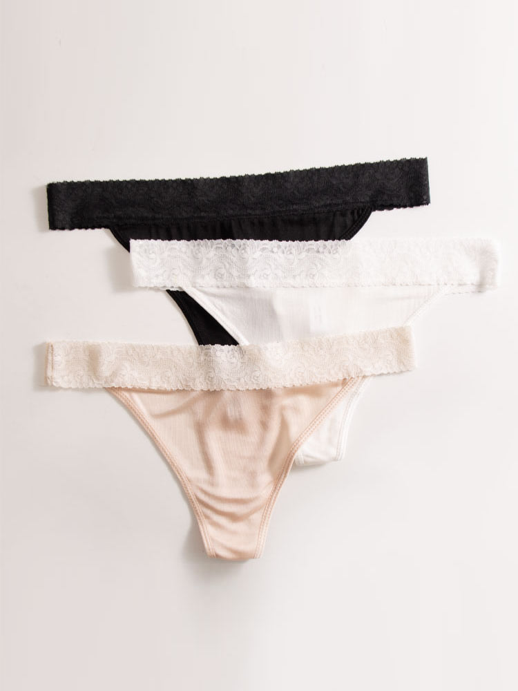 [Black] SilkSilky-CA Silk Knitted Panty 007