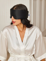 [Black] SilkSilky-CA Eye Mask 002