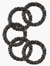 [Black] SilkSilky-CA Scrunchie 003