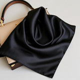 [Black] SilkSilky-CA Scarf 002