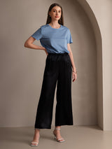 [Black] SilkSilky-CA Women's Pants 003