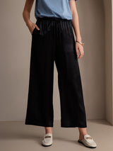 [Black] SilkSilky-CA Women's Pants 001