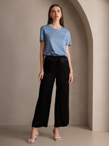 [Black] SilkSilky-CA Women's Pants 004