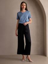 [Black] SilkSilky-CA Women's Pants 005