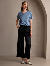 [Black] SilkSilky-CA Women's Pants 006