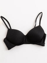 [Black] SilkSilky-CA Silk Jersey Bra 006