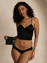 [Black] SilkSilky-CA 19Momme Panty 001