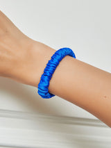 [Blue] SilkSilky-CA Scrunchie 001
