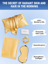 [Champagne] SilkSilky-CA 19Momme Pure Silk Pillowcase Set 002