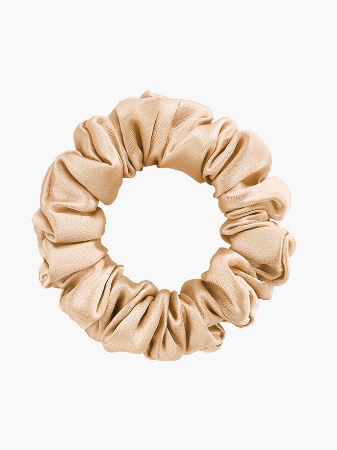[Champagne] SilkSilky-CA 19Momme Pure Silk Scrunchie 004