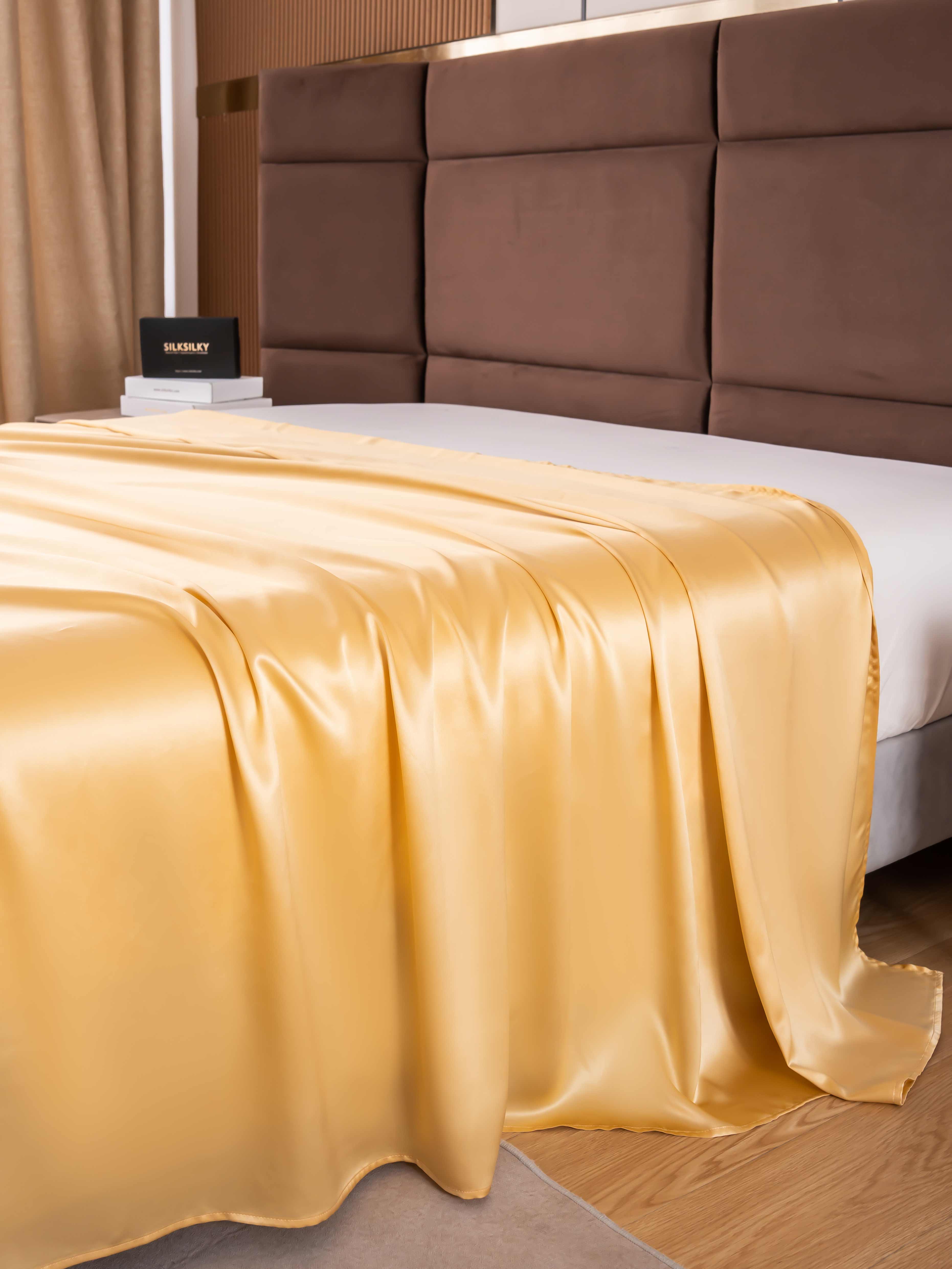 [Champagne] SilkSilky-CA 19Momme Pure Silk Sheet 002