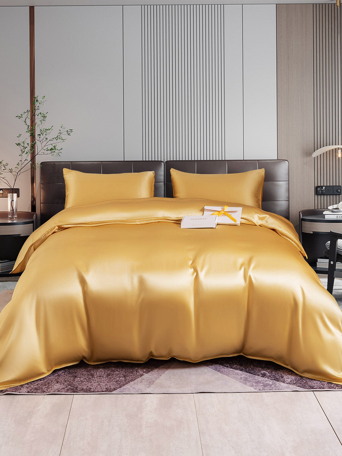 [Champagne] SilkSilky-CA 22Momme Pure Silk Bedding Set 001