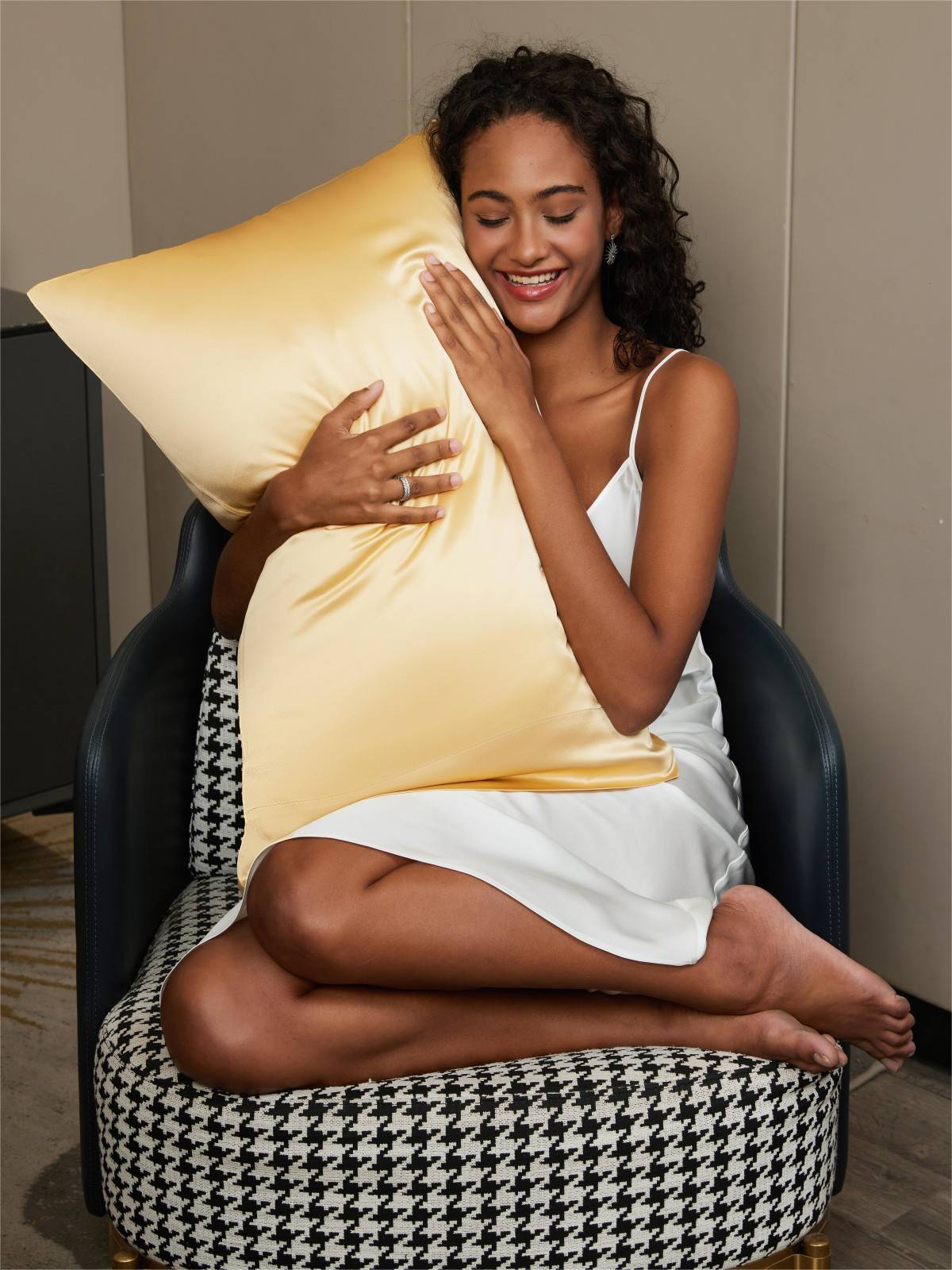 [Champagne] SilkSilky-CA 22Momme Pure Silk Pillowcase 002