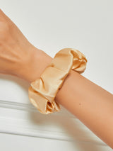[Champagne] SilkSilky-CA Scrunchie 001