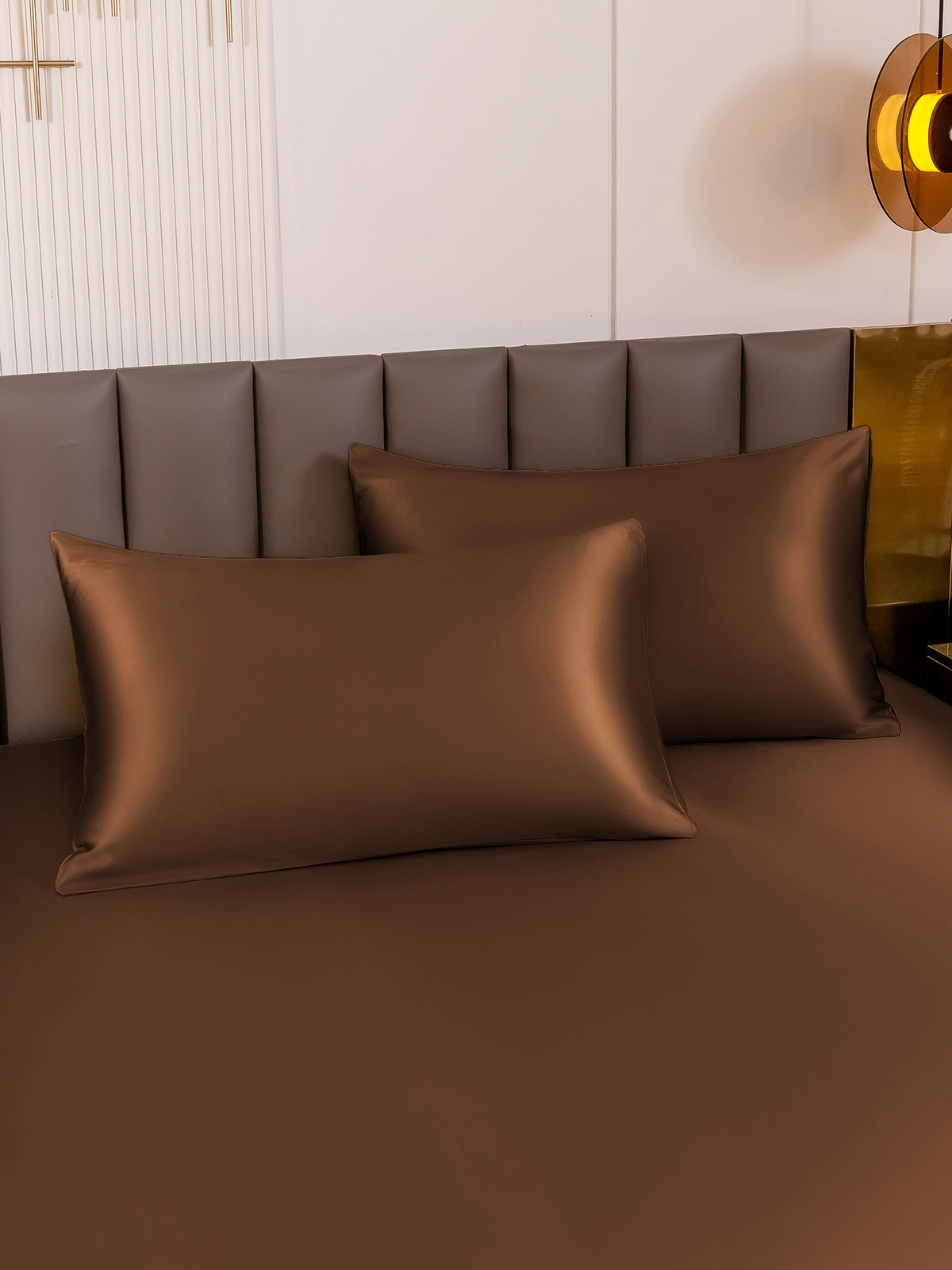 [Coffee] SilkSilky-CA 19Momme Pure Silk Pillowcase 001