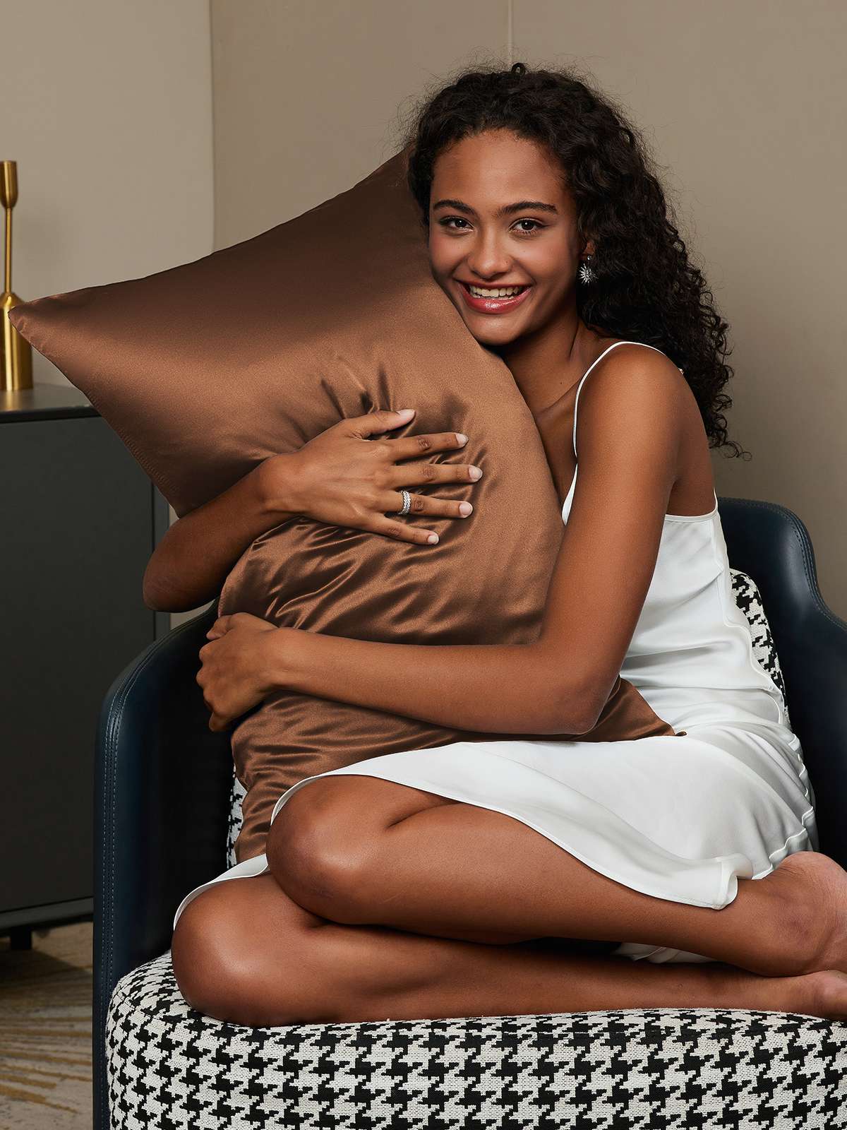 [Coffee] SilkSilky-CA 19Momme Pure Silk Pillowcase 002