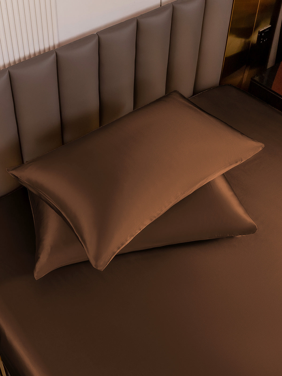 [Coffee] SilkSilky-CA 19Momme Pure Silk Pillowcase 004