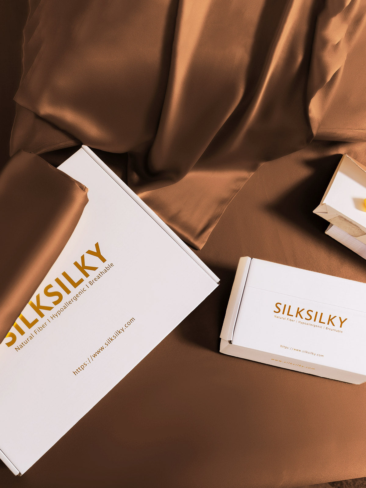 [Coffee] SilkSilky-CA 19Momme Pure Silk Pillowcase 007