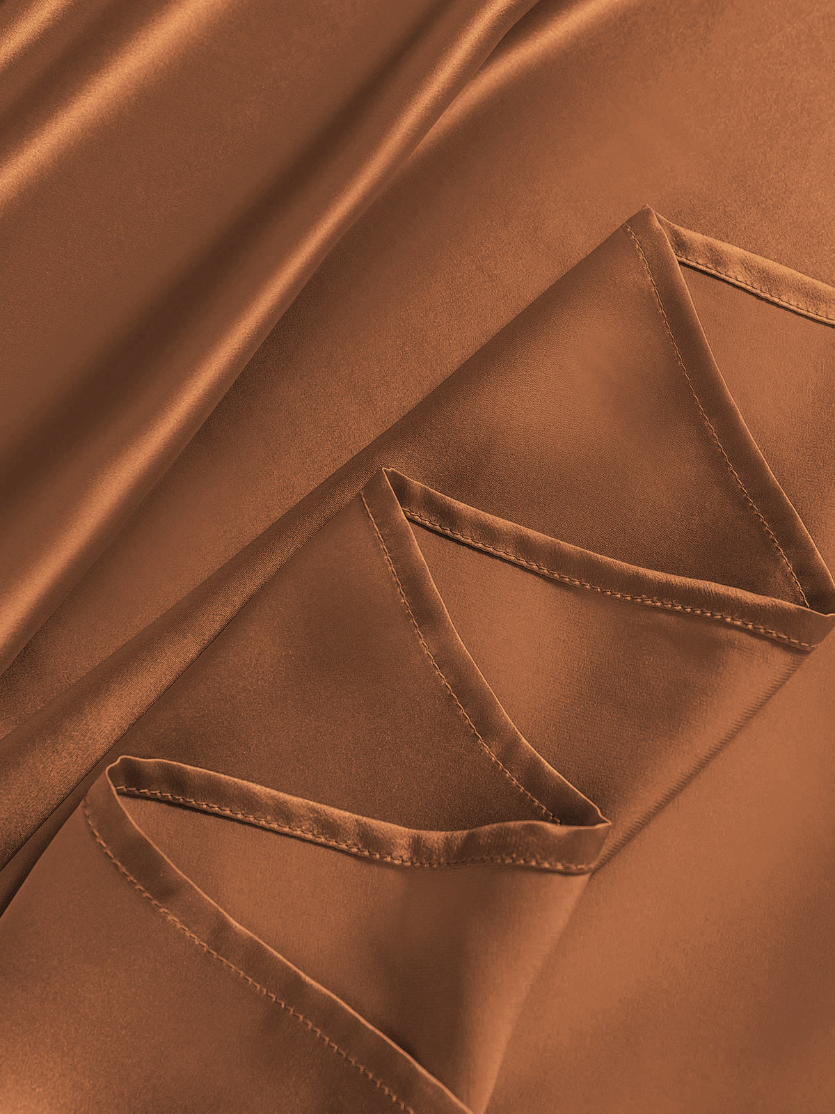 [Coffee] SilkSilky-CA 22Momme Pure Silk Bedding Set 006