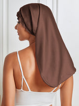[Coffee] SilkSilky-CA Pure Silk Sleep Cap 006