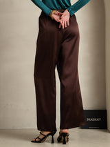 [Coffee] SilkSilky-CA Women's Pants 002