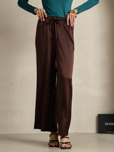 [Coffee] SilkSilky-CA Women's Pants 004