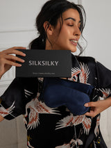 [Dark Blue] SilkSilky-CA 19Momme Pure Silk Pillowcase Set 002