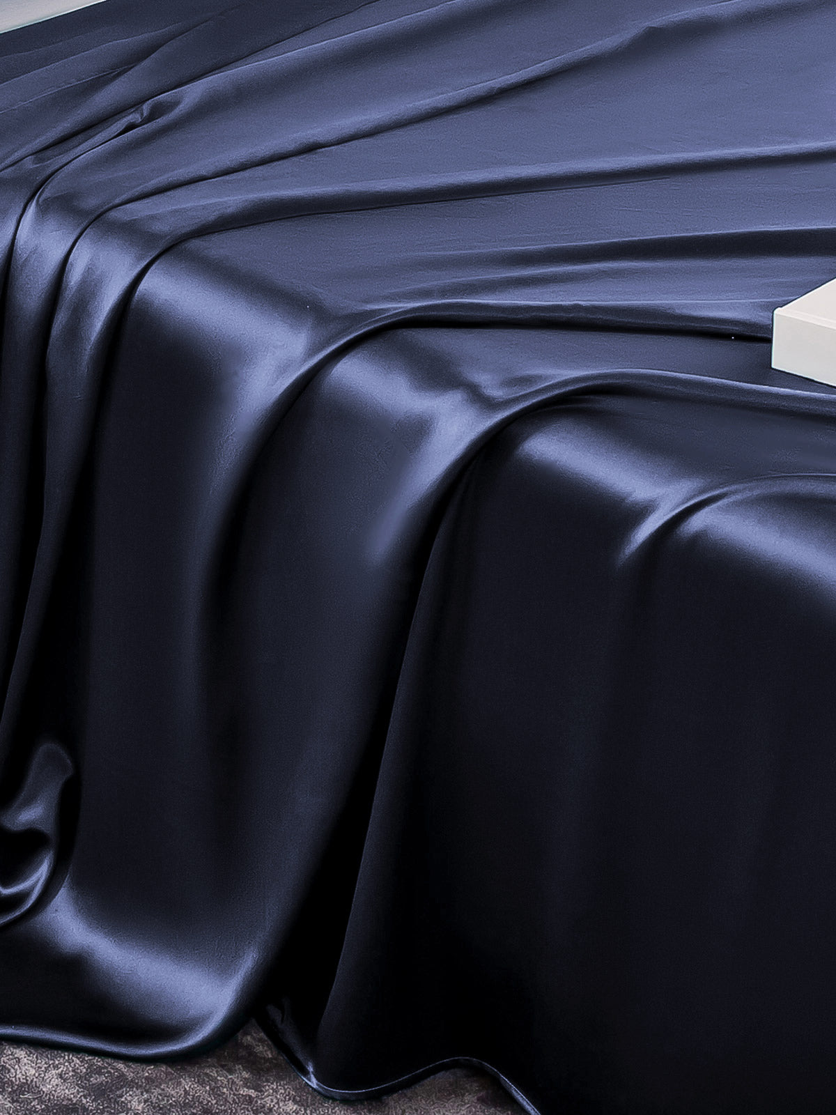 [Dark Blue] SilkSilky-CA 19Momme Pure Silk Bedding Set 005