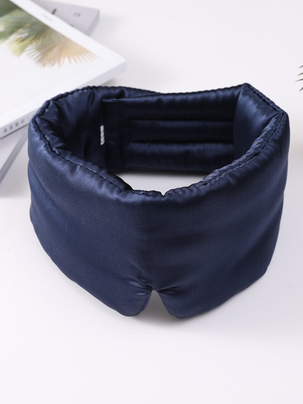 [Dark Blue] SilkSilky-CA 19Momme Pure Silk Eye Mask 003