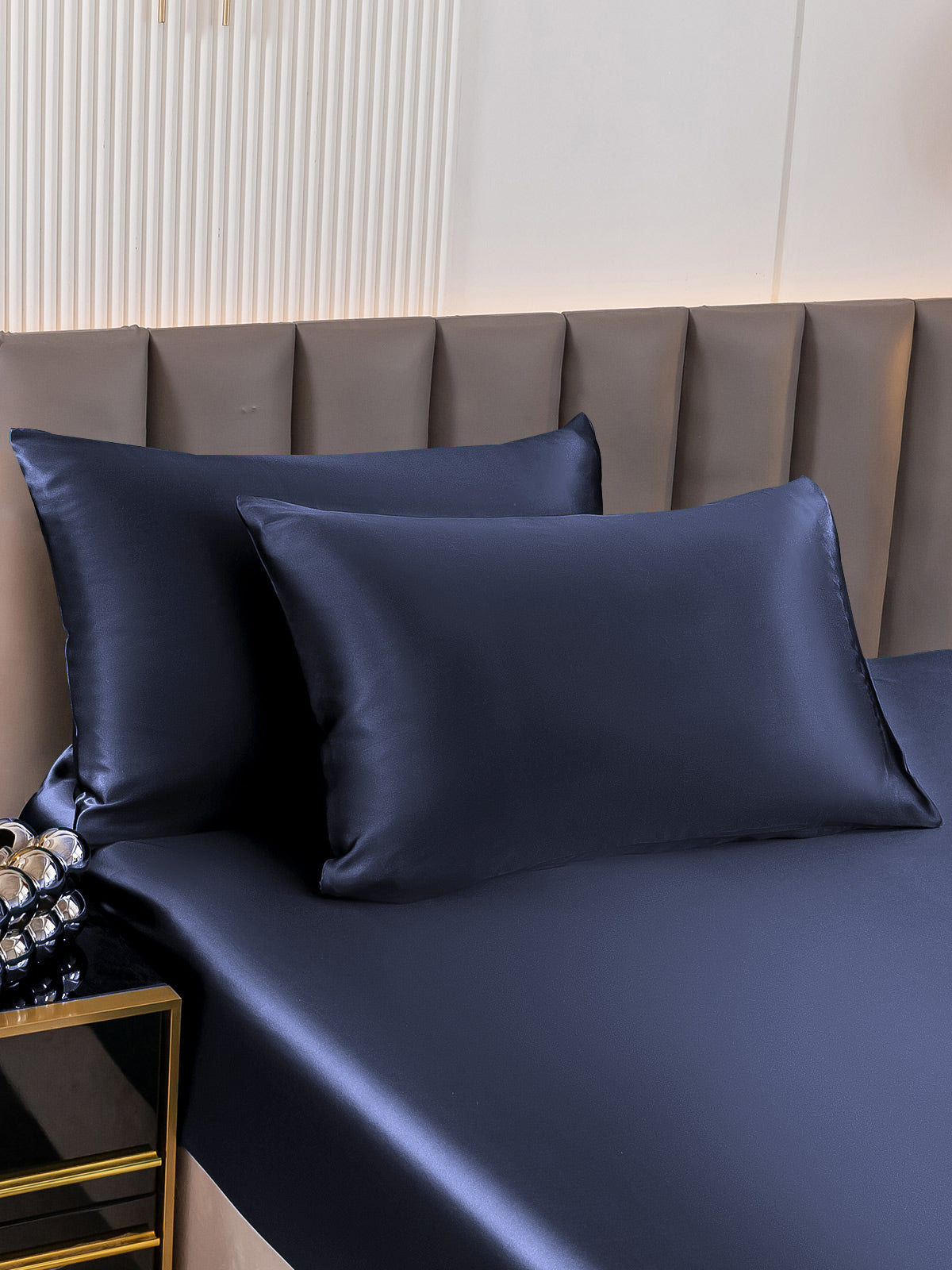 [Dark Blue] SilkSilky-CA 19Momme Pure Silk Pillowcase 001