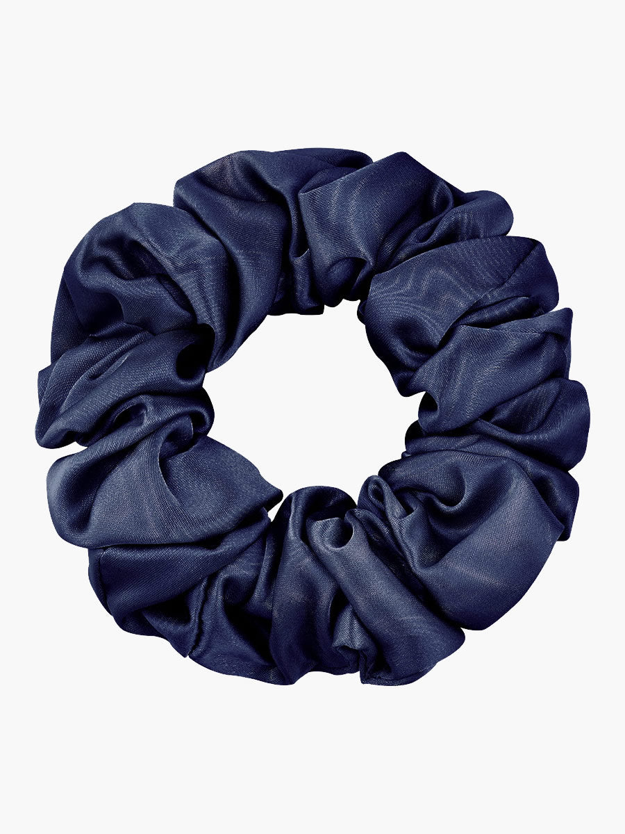 [Dark Blue] SilkSilky-CA 19Momme Pure Silk Scrunchie 004