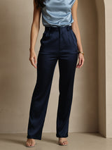 [Dark Blue] SilkSilky-CA 19Momme Silk Womens Pants 003