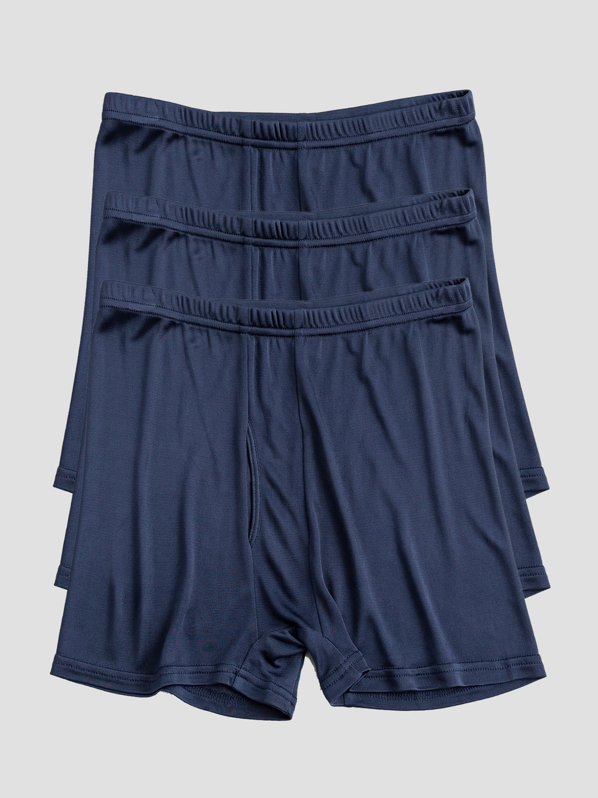 [Dark Blue] SilkSilky-CA Silk Knitted Mens Underwear 003