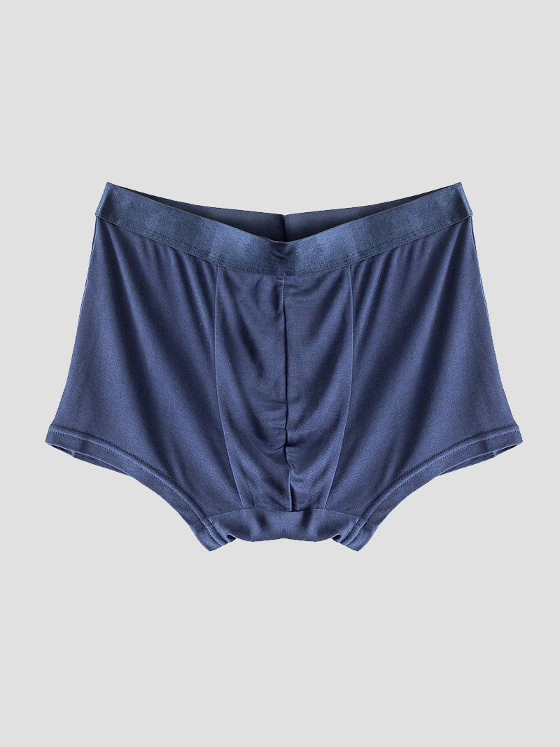 [Dark Blue] SilkSilky-CA Silk Knitted Mens Underwear 006