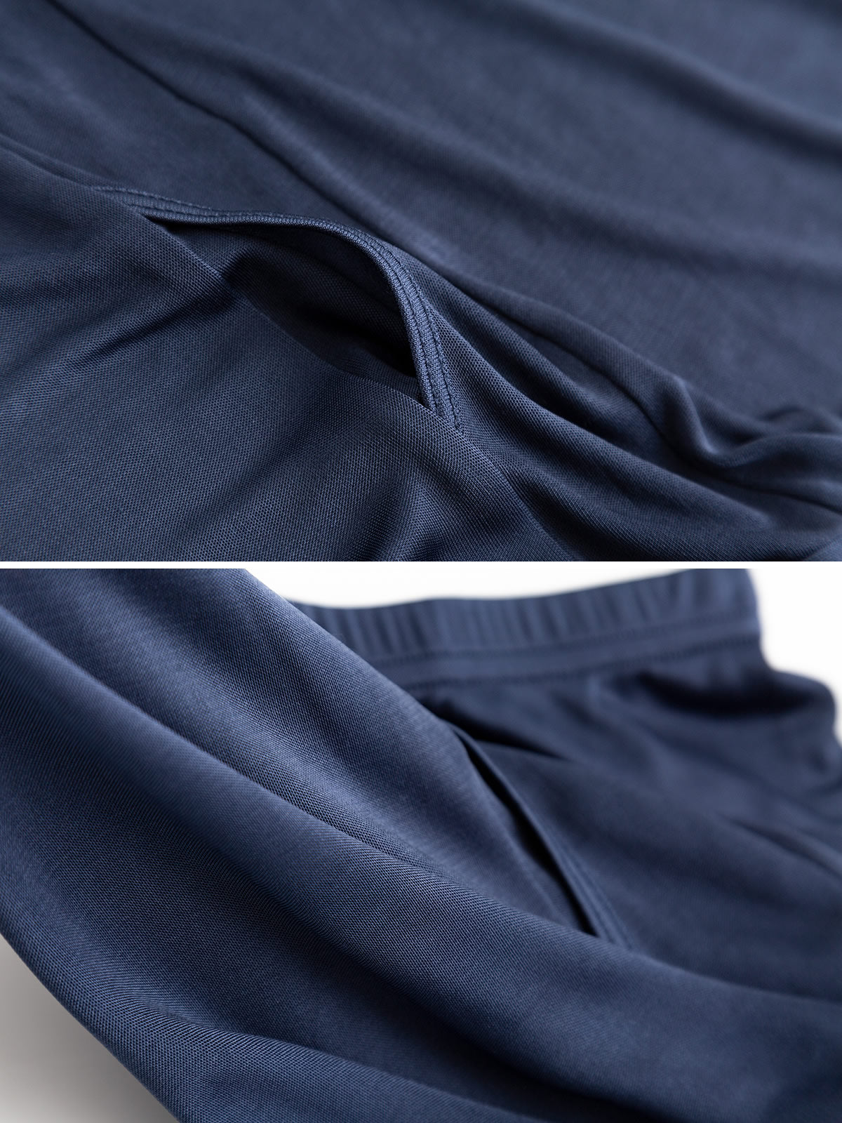 [Dark Blue] SilkSilky-CA Silk Knitted Mens Underwear 008