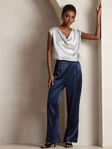 [Dark Blue] SilkSilky-CA Women's Pants 004