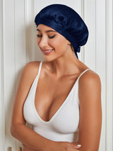 [Dark Blue] SilkSilky-CA Sleep Cap 002