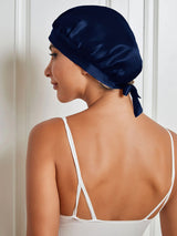 [Dark Blue] SilkSilky-CA Sleep Cap 003
