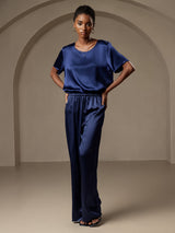 [Dark Blue] SilkSilky-CA Women's Pants 003