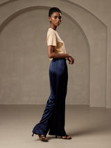 [Dark Blue] SilkSilky-CA Women's Pants 005