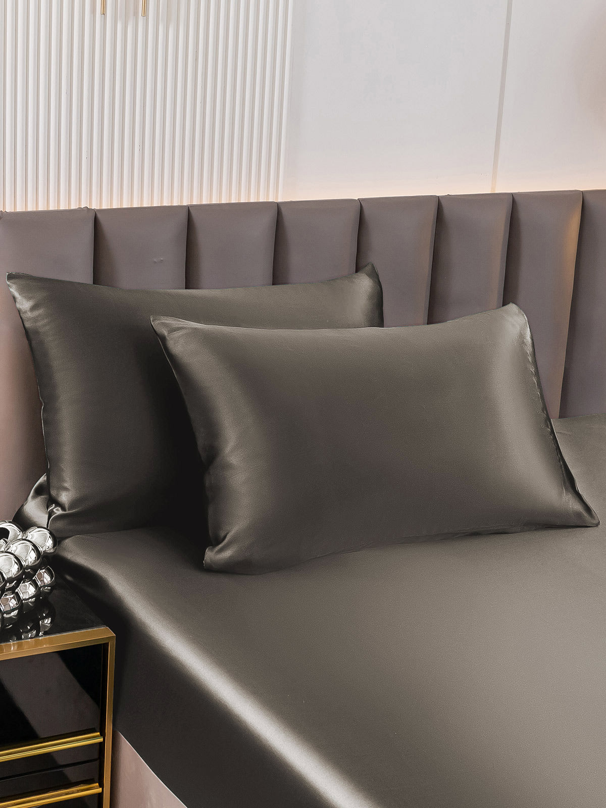 [Dark Gray] SilkSilky-CA 30Momme Pure Silk Pillowcase 003