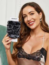 [Dark Gray] SilkSilky-CA Scrunchie 001