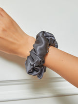 [Dark Gray] SilkSilky-CA Scrunchie 001