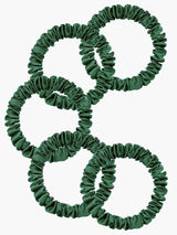 [Dark Green] SilkSilky-CA Scrunchie 003