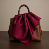 [Dark Red] SilkSilky-CA Scarf 003