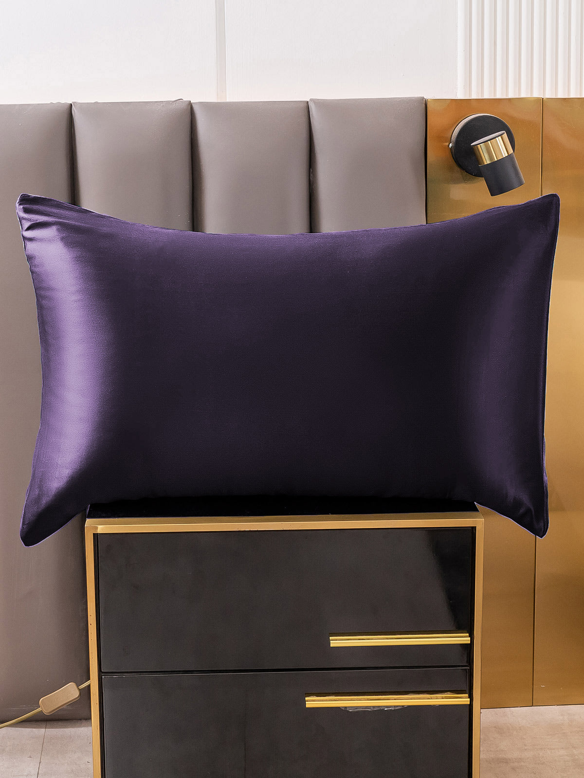 [Deep Purple] SilkSilky-CA 30Momme Pure Silk Pillowcase 001