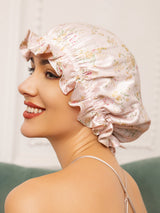 [Floral] SilkSilky-CA Sleep Cap 004