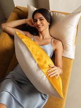 [Gold+LightBeige] SilkSilky-CA 22Momme Pure Silk Pillowcase 003